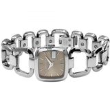 Gucci G Gucci Brown Dial Silver Steel Strap Watch For Women - YA125507