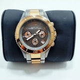 Marc Jacobs Marc Chronograph Grey Dial Two Tone Steel Strap Watch for Men - MBM3157