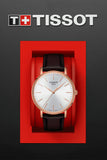 Tissot Everytime Gent Silver Dial Brown Leather Strap Watch for Men - T143.410.36.011.00
