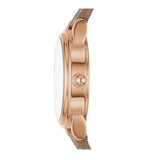 Marc Jacobs Corie White Dial Brown Leather Strap Watch for Women - MJ1581