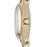 Marc Jacobs Henry Dinky Gold Dial Gold Steel Strap Watch for Women - MBM3199
