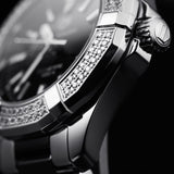 Tag Heuer Aquaracer Quartz Diamonds Black Dial Two Tone Steel Strap Watch for Men - WAY131E.BA0913