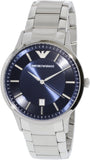 Emporio Armani Renato Blue Dial Silver Steel Strap Watch For Men - AR2477