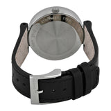 Gucci G Interlocking Black Dial Black Leather Strap Watch For Women - YA133301