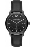 Burberry The Classic Black Dial Black Leather Strap Watch for Men - BU10003