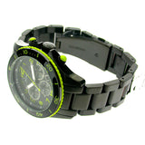 Marc Jacobs Rock Chronograph Black Dial Black Steel Strap Watch for Men - MBM5026