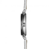 Tissot T Trend Flamingo Valentines Mother of Pearl White Dial White Leather Strap Watch For Women - T094.210.16.111.01