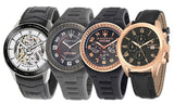 Maserati Traguardo Chronograph Black Dial Black Leather Strap Watch For Men - R8871612002