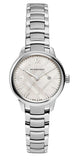 Burberry The Classic Silver Dial Silver Steel Strap Watch for Women - BU10108