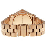 Marc Jacobs Rivera White Dial Rose Gold Steel Strap Watch for Women - MBM3135