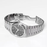 Tissot PRX Quartz Black Dial Silver Steel Strap Watch For Men - T137.410.11.051.00