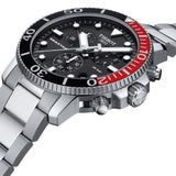 Tissot Seastar 1000 Chronograph Black Dial Silver Steel Strap Watch For Men - T120.417.11.051.01