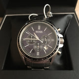 Hugo Boss Driver Chronograph Blue Dial Silver Steel Strap Watch for Men - 1513081