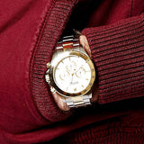 Hugo Boss Ikon Chronograph Silver Dial Two Tone Steel Strap Watch for Men - 1512960