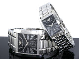 Emporio Armani Classic Black Dial Silver Stainless Steel Strap Watch For Men - AR0156