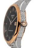 Tissot Luxury Powermatic 80 Black Dial Silver Steel Strap Watch For Men - T086.407.22.051.00