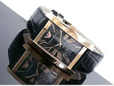 Emporio Armani Classic Black Dial Black Leather Strap Watch For Men - AR0168