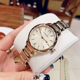 Burberry The Classic Champagne Gold Dial Gold Steel Strap Watch for Women - BU10109