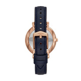Fossil Tailor White Dial Blue Leather Strap Watch for Women - ES4394