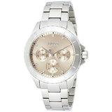 Hugo Boss Premiere Chronorgaph Rose Gold Dial Silver Steel Strap Watch for Women - 1502444