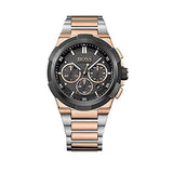 Hugo Boss Supernova Chronograph Black Dial Two Tone Steel Strap Watch for Men - 1513358