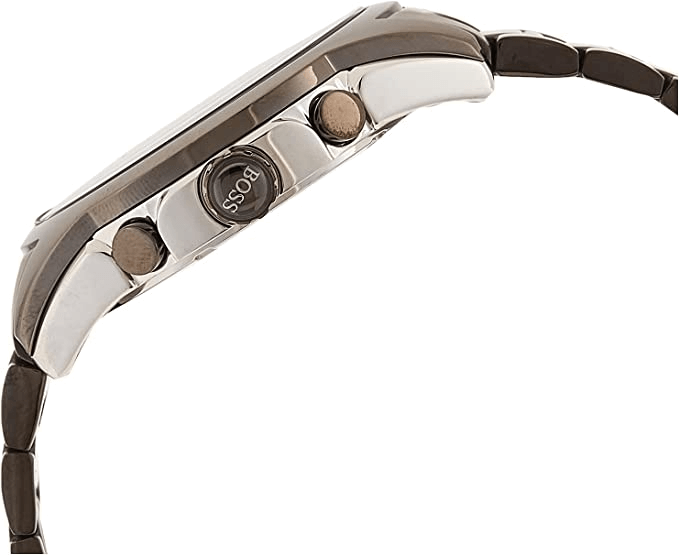 Hugo Boss Classic Chronograph Grey Dial Grey Steel Strap Watch for Men - 1513364