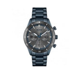 Hugo Boss Santiago Chronograph Grey Dial Blue Steel Strap Watch for Men - 1513865