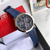 Tissot T Sport PRC 200 Chronograph Blue Rubber Strap Watch For Men - T114.417.17.047.00