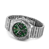 Breitling Chronomat B01 42mm Green Dial Silver Steel Strap Watch for Men - AB01343A1L1A1