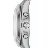 Marc Jacobs Peeker Chronograph Silver Dial Silver Steel Strap Watch for Women - MBM3371