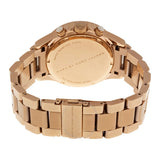 Marc Jacobs Rock Chronograph Rose Gold Dial Rose Gold Steel Strap Watch for Women - MBM3156