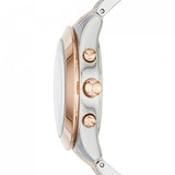 Marc Jacobs Peeker Chronograph Silver Two Tone Steel Strap Watch for Women - MBM3369