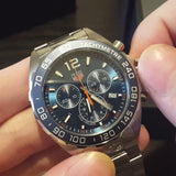 Tag Heuer Formula 1 Quartz Chronograph Blue Dial Silver Steel Strap Watch for Men - CAZ1014.BA0842