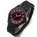 Marc Jacobs Pelly Black Dial Black Silicone Strap Watch for Women - MBM2543