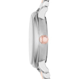 Marc Jacobs Baker White Dial Two Tone Steel Strap Watch for Women - MBM3331