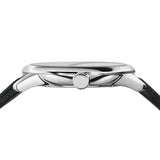 Burberry Classic Round Cream Dial Black Leather Strap Watch for Men - BU10008