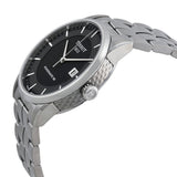 Tissot Luxury Powermatic 80 Black Dial Silver Steel Strap Watch For Men - T086.407.11.051.00