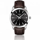 Tissot Gentlemen Black Dial Brown Leather Strap Watch for Men - T127.410.16.051.01