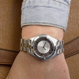 Marc Jacobs Henry White Dial Silver Steel Strap Watch for Women - MBM3291