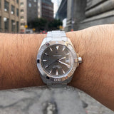 Tag Heuer Aquaracer Automatic Anthracite Grey Dial Silver Steel Strap Watch for Men - WAY2113.BA0928