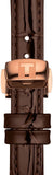 Tissot Bellissima Automatic Silver Dial Brown Leather Strap Watch For Women - T126.207.36.013.00