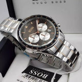 Hugo Boss Trophy Chronograph Grey Dial Two Tone Steel Strap Watch for Men - 1513634