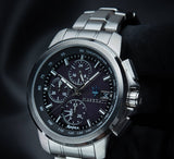 Maserati Successo Solar Edition Black Dial Silver Steel Strap Watch For Men - R8873645003