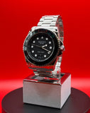 Gucci Dive Analog Black Dial Silver Steel Strap Watch For Men - YA136208