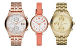 Marc Jacobs Sally White Dial Orange Leather Strap Watch for Women - MBM1355