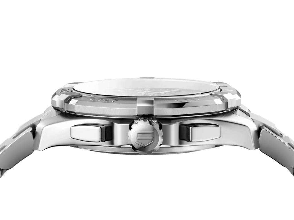 Tag Heuer Aquaracer Chronograph Black Dial Silver Steel Strap Watch for Men - CAY1110.BA0927