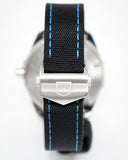 Tag Heuer Aquaracer Calibre 5 Automatic Black Dial Black Nylon Strap Watch for Men - WAY201C.FC6395