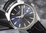 Tissot Gentleman Black Dial Black Leather Strap Watch For Men - T127.410.16.051.00