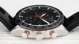 Tissot PRS 516 Chronograph Black Dial Black Leather Strap Watch For Men - T100.417.16.051.00