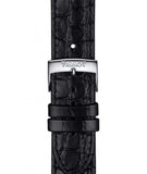 Tissot Everytime Medium White Dial Black Leather Strap Watch For Men - T109.410.16.033.01